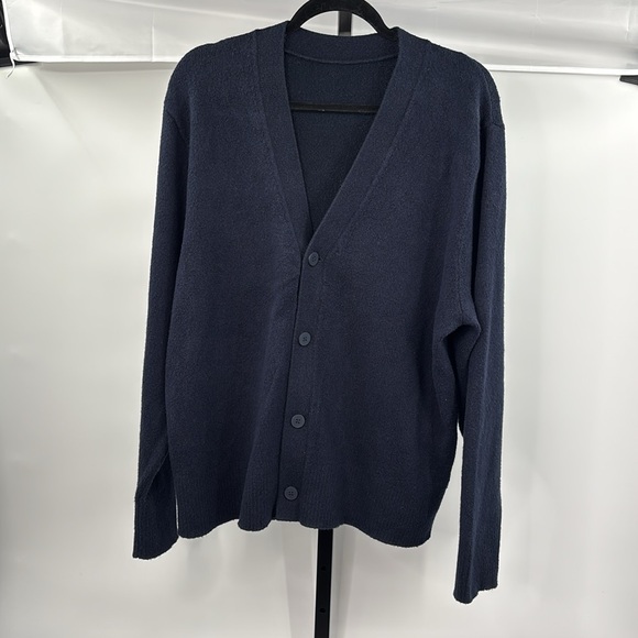 Lululemon Athletica Blue Cardigan Sweater V-Neck Knit Size Medium - Picture 2 of 7